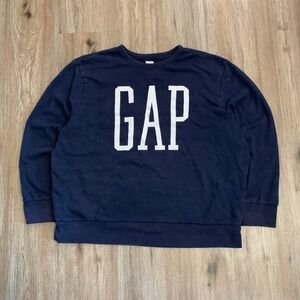 vintage GAP logo pullover sweatshirt in navy blue - size XXL mens